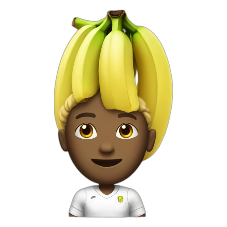 Humanlike Banana in a tennis uniform sticker