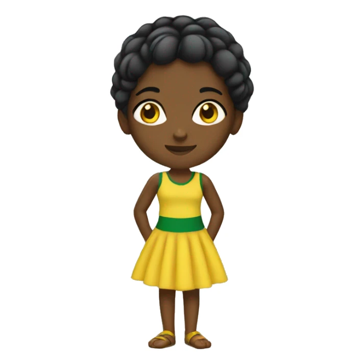 Jamaican girl sticker