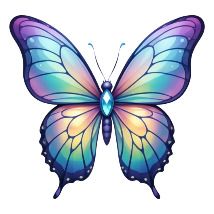 crystal butterfly wings without the body just the wings sticker