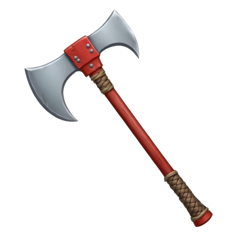 Bloodied Viking battle axe sticker