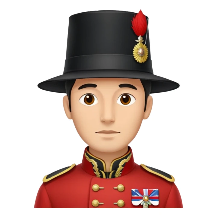 British soldier 19 century opium war sticker