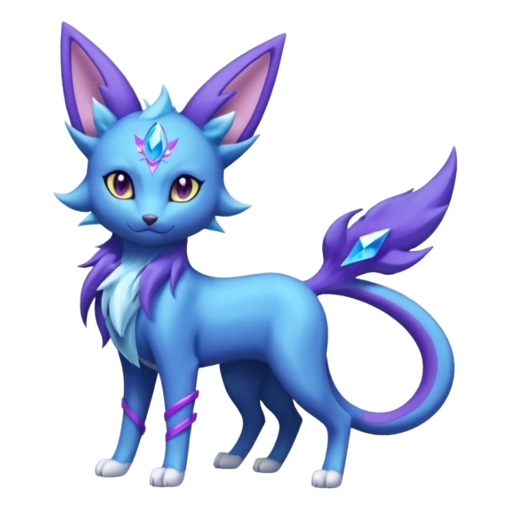Luxray-Espeon-Suicune-Amaura-fusion sticker