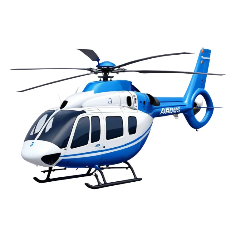 Eurocopter EC135 - Airbus Helicopters (Model Year: 2020) (Iconic colour: Blue and white) sticker
