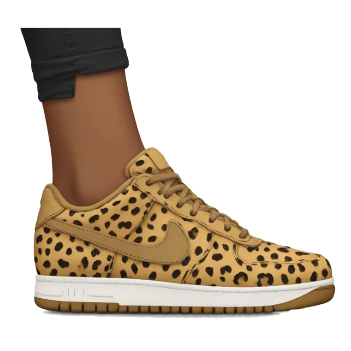 Baddie with cheetah print shoes  sticker