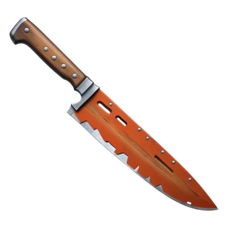 a big machete from the Friday the 13th movie sticker