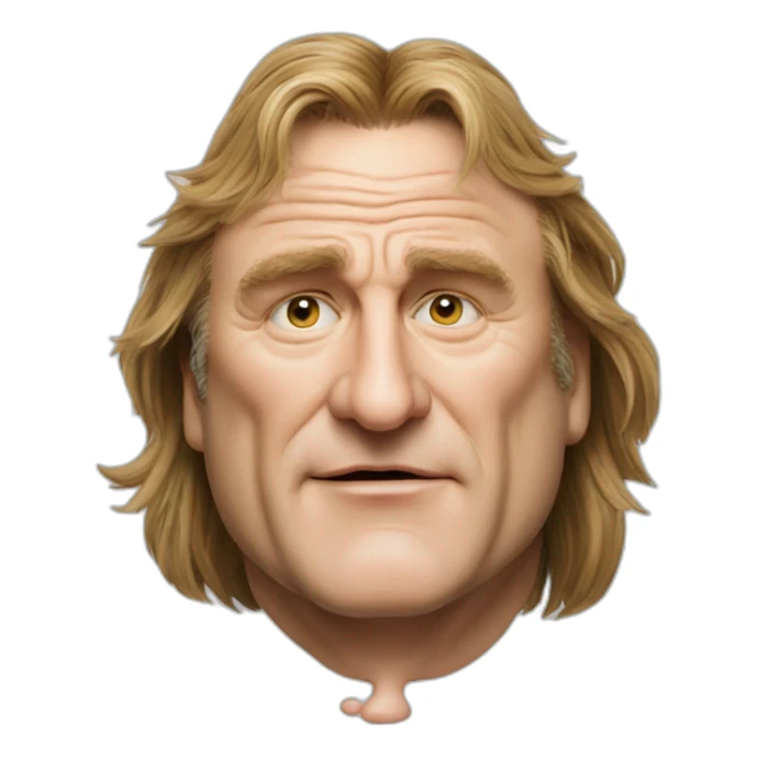 Gérard Depardieu drink a berr sticker