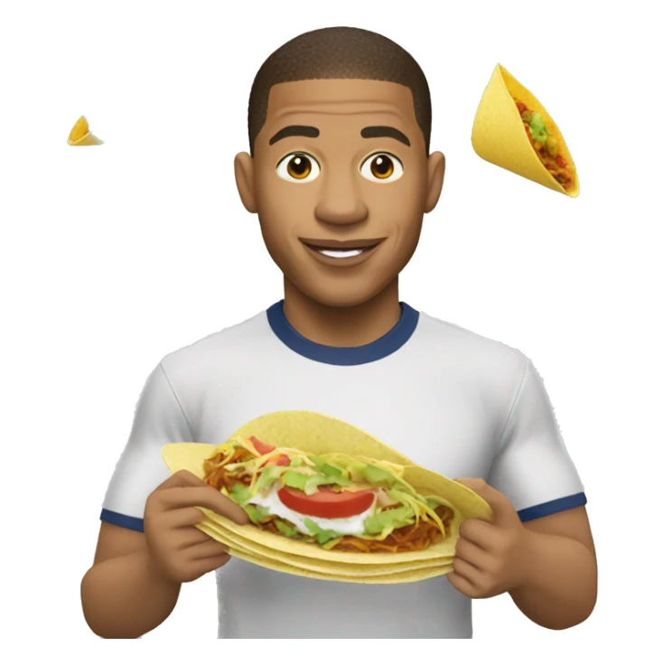 Mbappé qui mange un tacos sticker