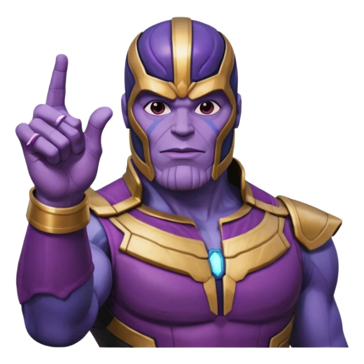 Squıd game Thanosun hareketini yapan emoji  sticker