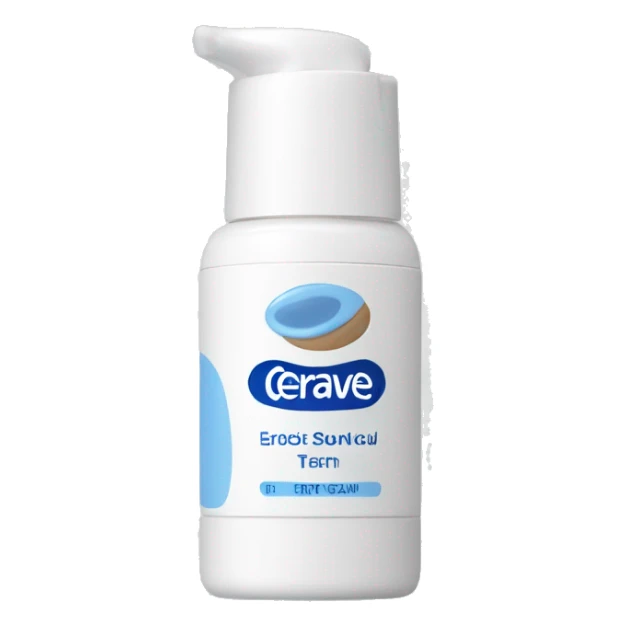 eye cream bottle with label cerave style  sticker