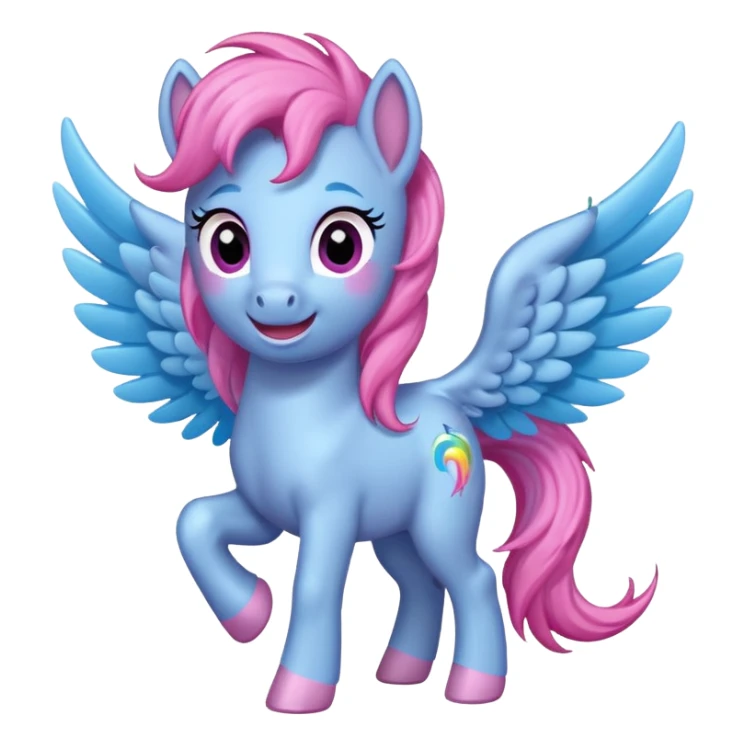 a littly pony with wings emoji sticker