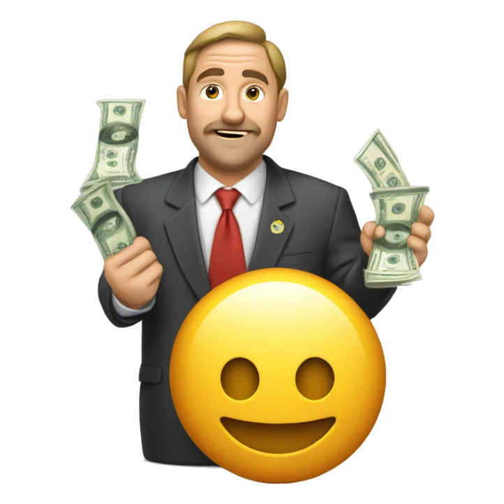 Un ladrón con mucho dinero sticker