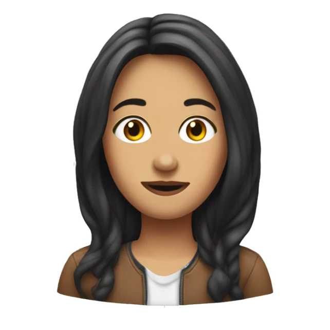 emoji of mylene bellanger sticker