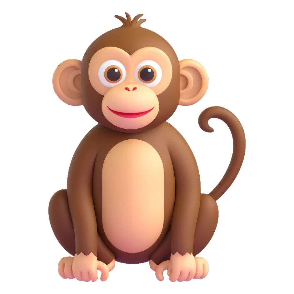 Monkey sticker