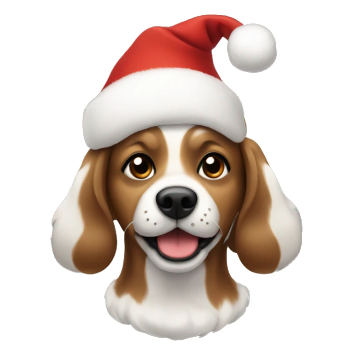 Christmas dog sticker