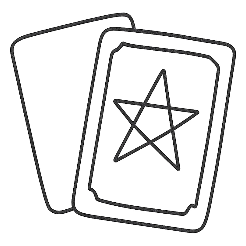 tarot cards sticker