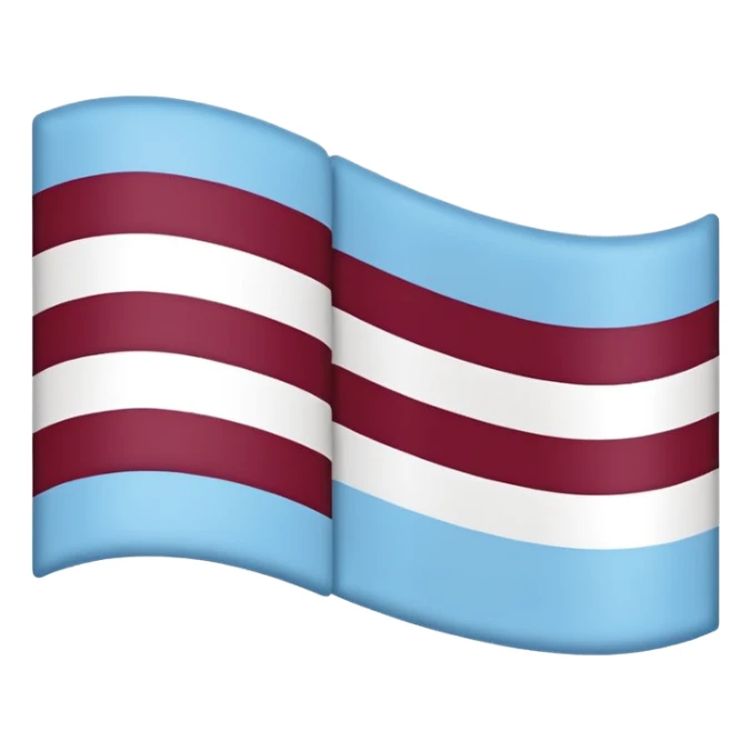 Austria flag with dark burgandy and light blue colour instead  sticker