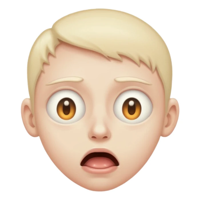 
Emoji 2: Eyes half-open, drool coming out — mentally gone.
 sticker