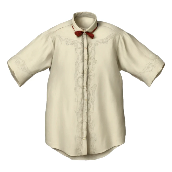 men's shirt 19th century sticker