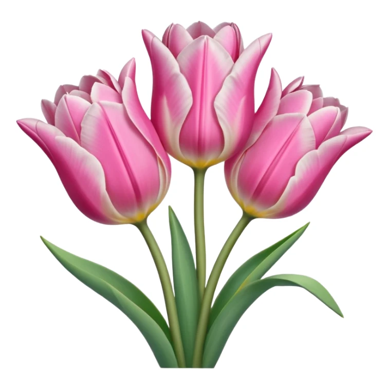 ramo de tulipanes rosado pastel sticker