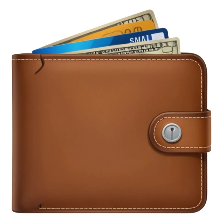 portefeuille avec billet et carte bancaire sticker