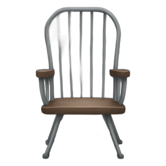 swinging steel chair sticker