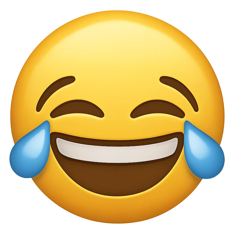 laughing face emoji sticker