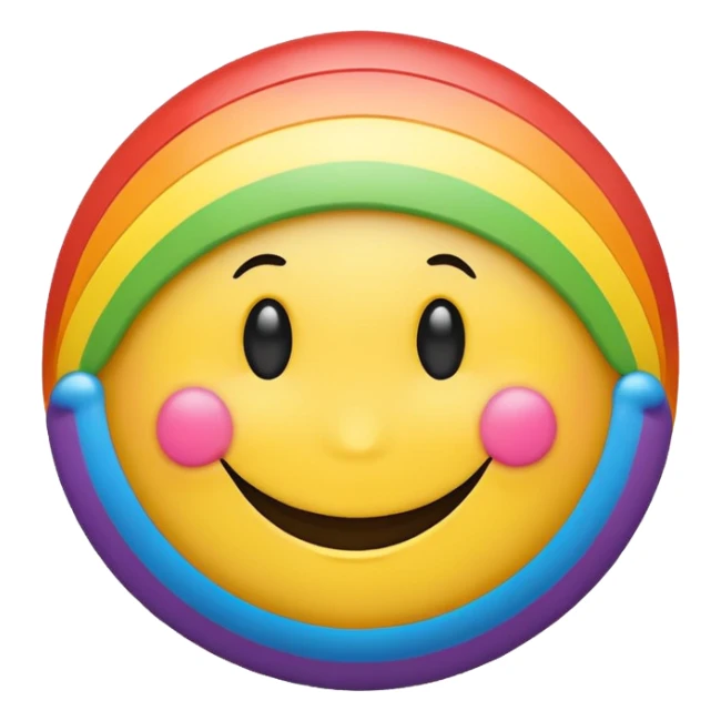 Gay smiley face sticker