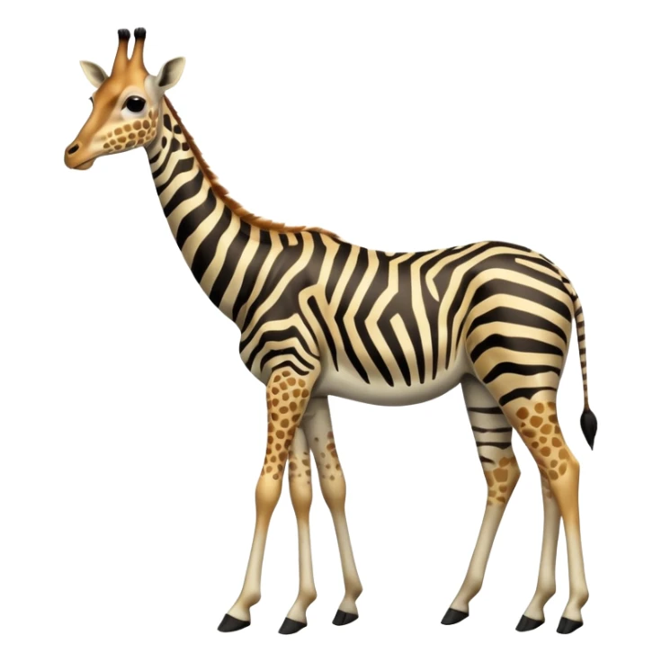 Zebra-giraffe-antelope-gazelle-hybrid, full body sticker