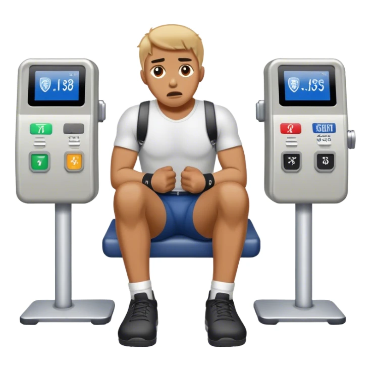 stopped by airport security for wearing ankle weights sticker