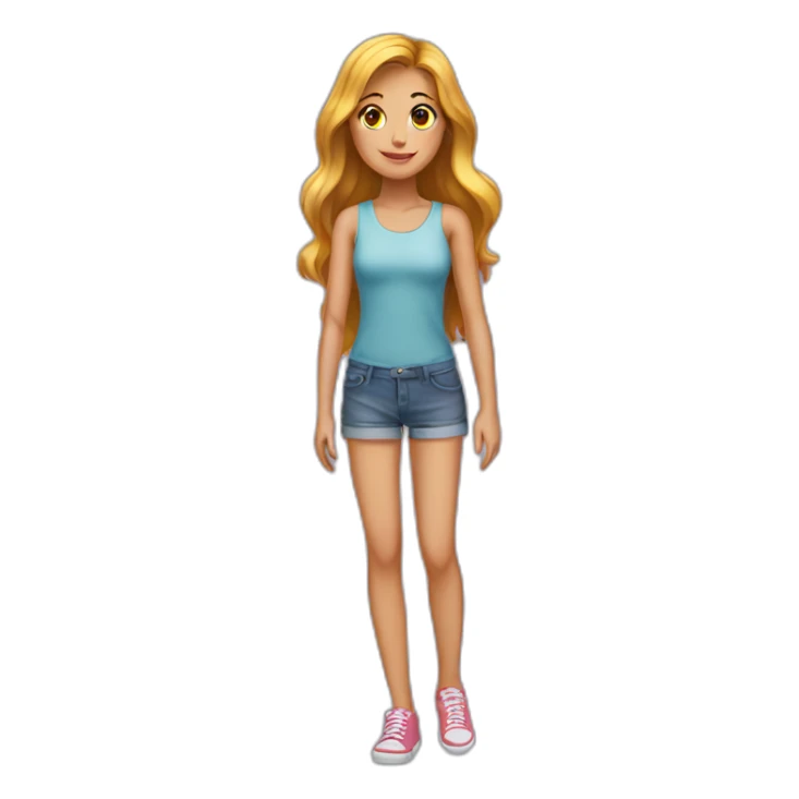 girl-sprd-her-legs sticker