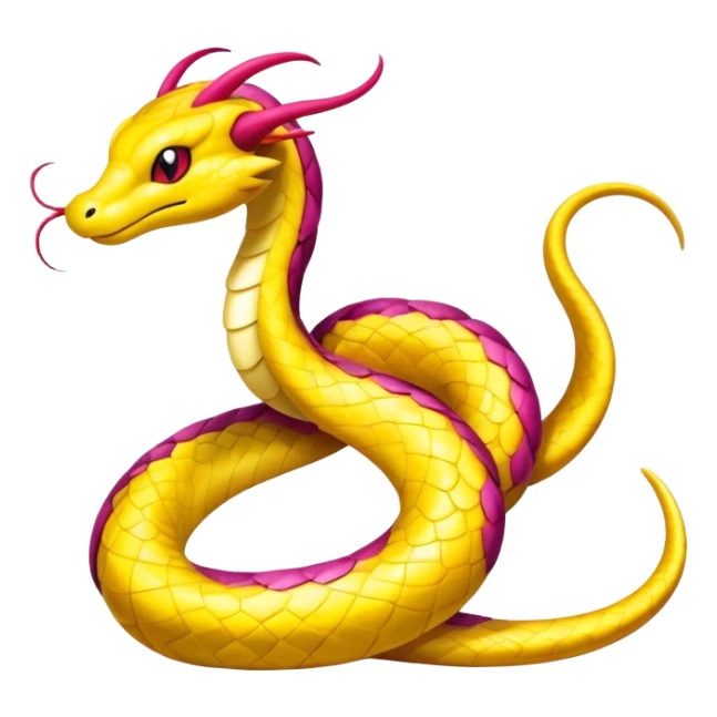Colorful Seviper-Dragonair-hybrid, full body, sticker