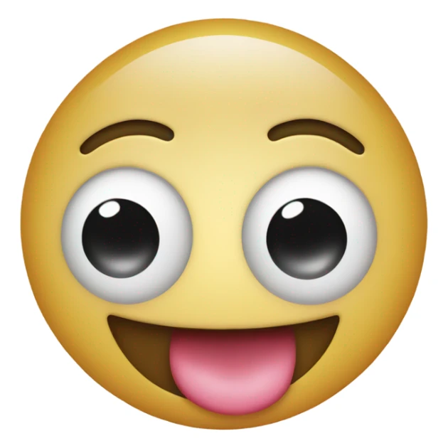 Emoji sticking tongue out  sticker