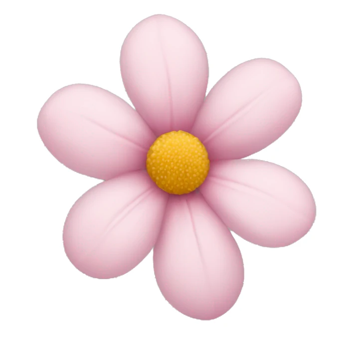 Soft pink flower sticker