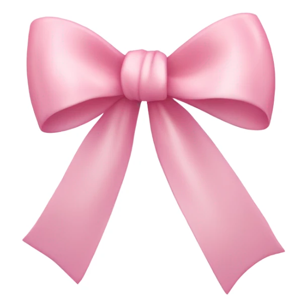 light pink ribbon bow sticker