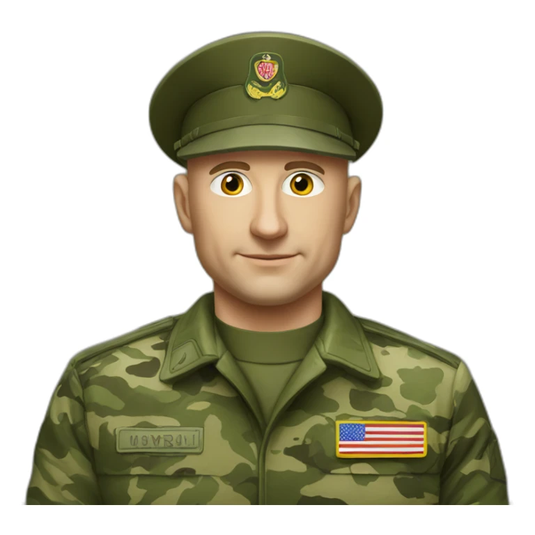 eugene prigoZhin in camouflage uniforms sticker