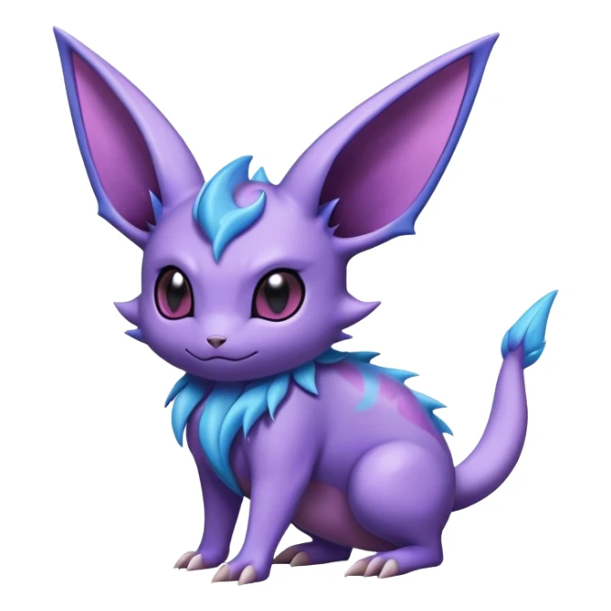 Noibat-Nidorino-Espeon-hybrid, full body sticker