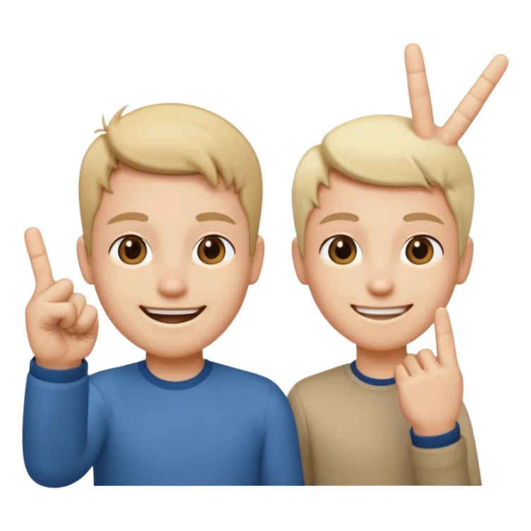 Deze: 🥰 en deze: 🖕🏻 moeten gemixt worden sticker