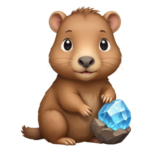baby capypara with magical stone


 sticker
