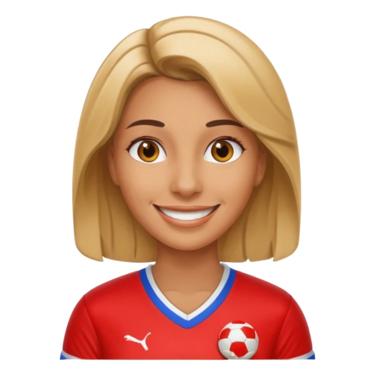 woman futboll sticker