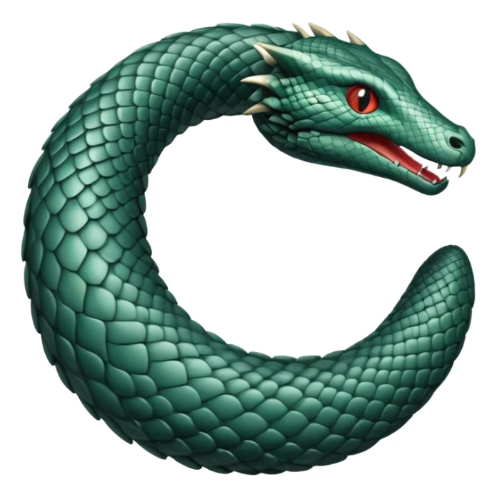 ouroboros serpent eating its own tail in a circle sticker