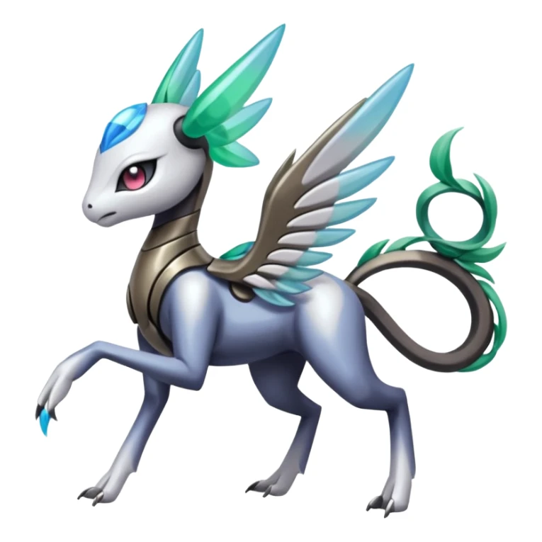 Meloetta-Palkia-Kyurem-Pokémon-Digimon-Fakémon-fusion-hybrid-creature sticker