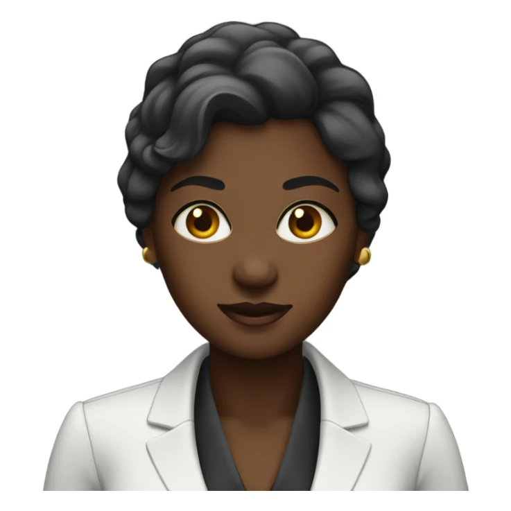 dark skinned business woman sticker