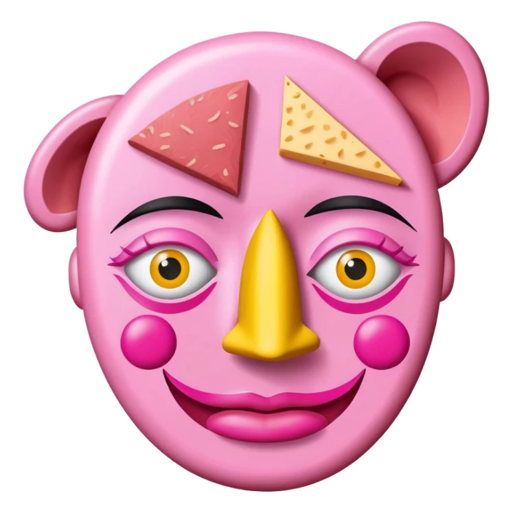 picasso abstract art SPAM MEAT face painting sticker