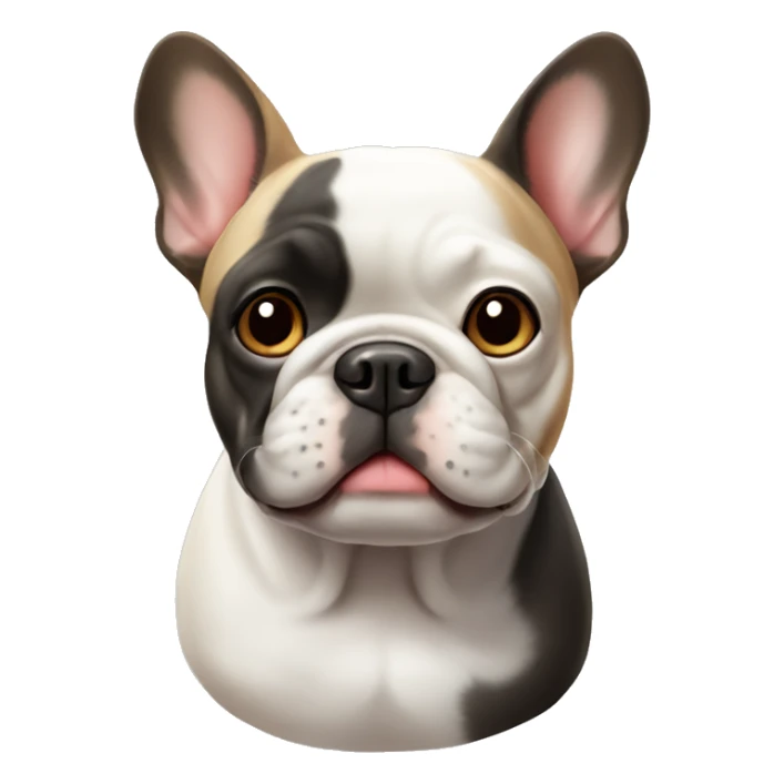 French bulldog of three colors sticker