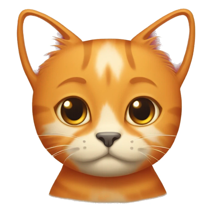 Big orange cat AND small tricolour kitty sticker