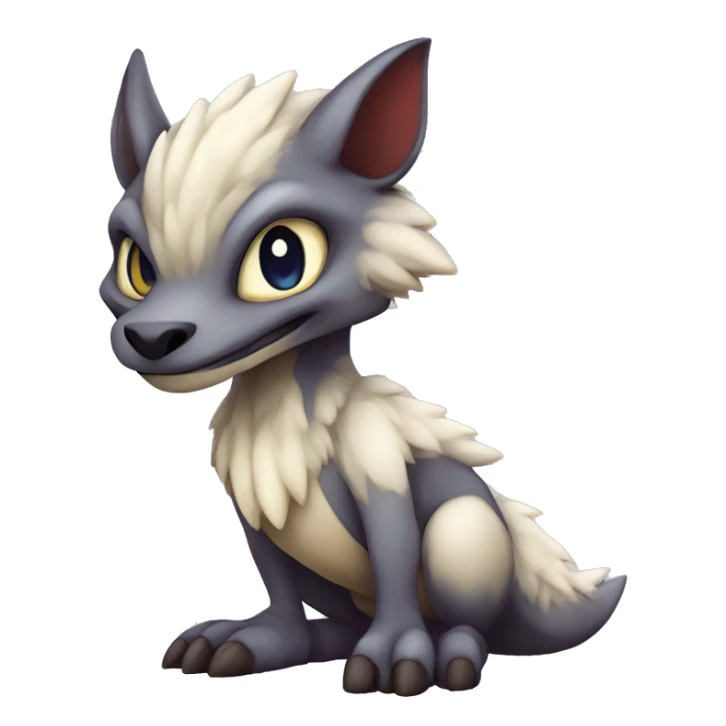 Cute Chibi Lombax-Sergal-Vernid-Fakemon full body sticker