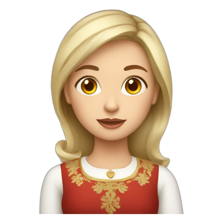 russian woman sticker