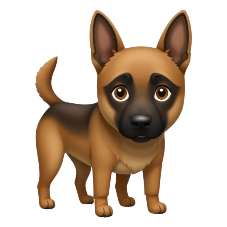 Realistic Belgian malinois dog sticker