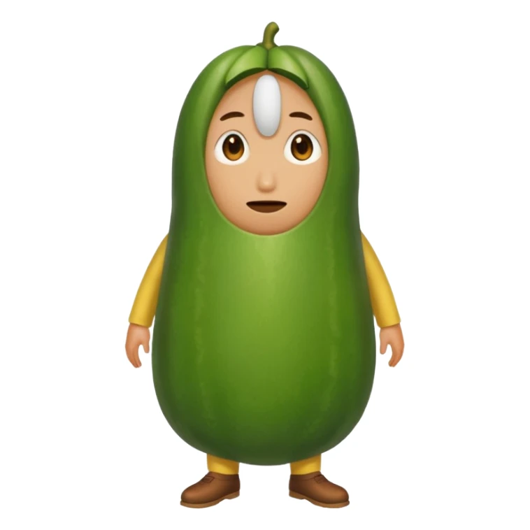 Pepino fino sem rosto sticker