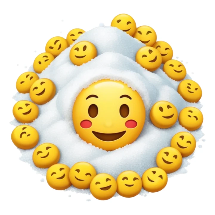 smiling emoji with salt sticker
